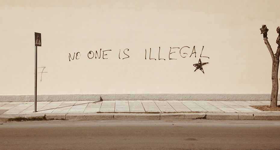 Wall with writing